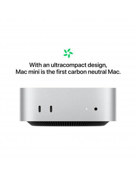 Mac mini  Apple M4 CPU 10C GPU 10C 16GB SSD 256Go - Silver