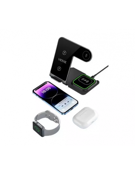 Station de Charge wireless charger Vidvie 3en1 sans fil - 15W