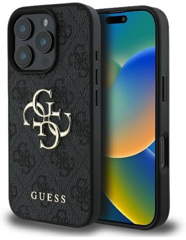 Coque Guess avec Logo pour iPhone 16 Pro - Noir