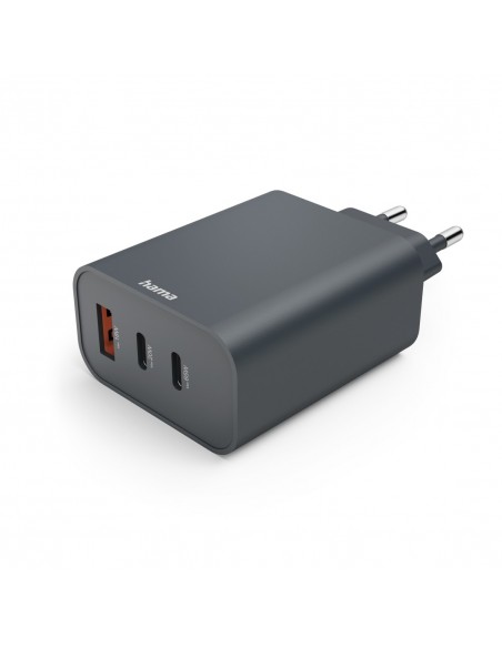 Chargeur Secteur Rapide hama USB-C 65W 2 USB-C + USB-A Noir
