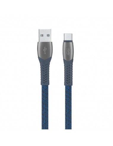 Cable USB-A Vers Type-C RIVACASE 1.2 M Bleu PS6102BL12