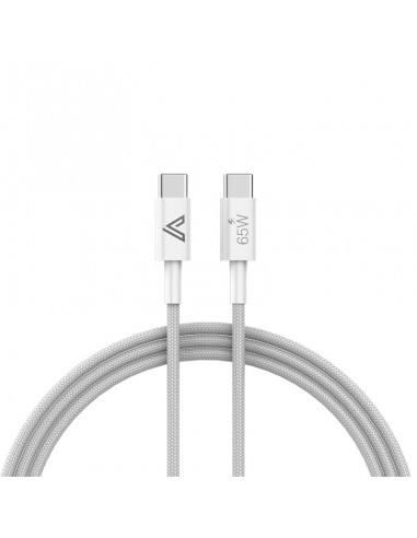 Cable Type-C Vers Type-C ARTEK 65W 1.2M - White