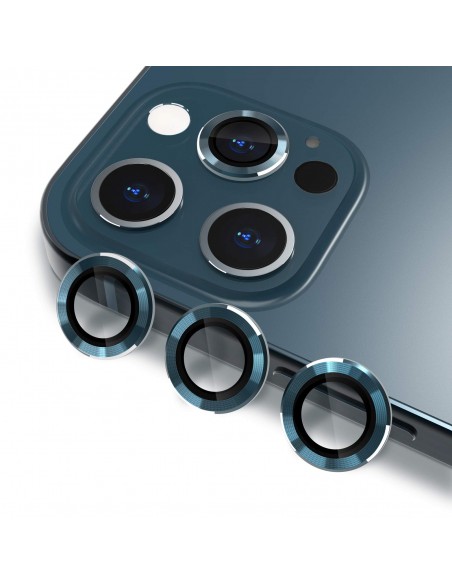 Protection caméra iPhone 12 Pro - Bleu