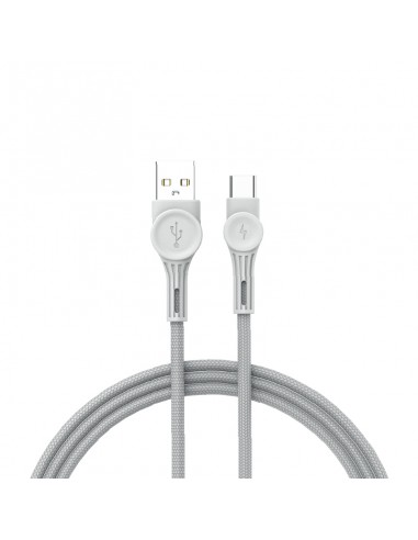 Cable USB-A Vers Type-C ARTEK PD-65W 1.2M - White