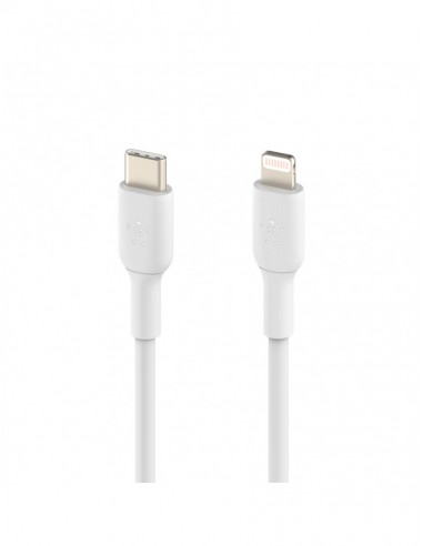 Cable Lightning Vers USB-C Belkin 1m Blanc