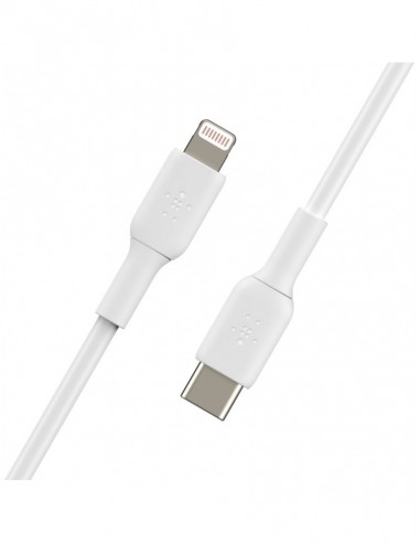Cable Lightning Vers USB-C Belkin 1m Blanc