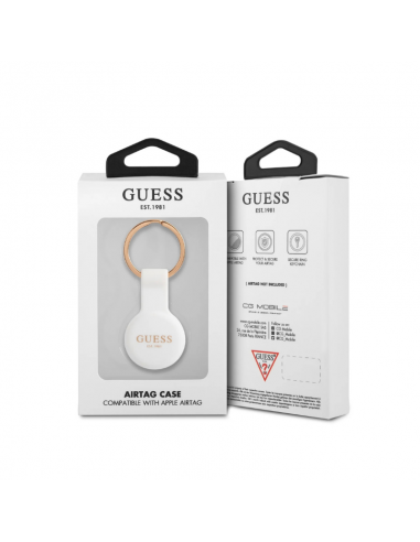 Porte-clés AirTag Guess - White