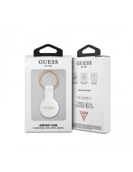 Porte-clés AirTag Guess - White