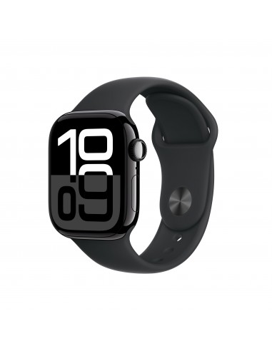 Apple Watch S10 GPS 42mm Jet Black Al Case With Black Sport Band M/L