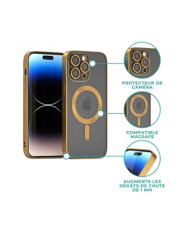 Coque Avec MagSafe + Protection Caméra Pour...