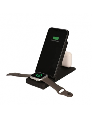 Chargeur sans fil KSIX Smartphone, Airpods et Apple Watch 15 W