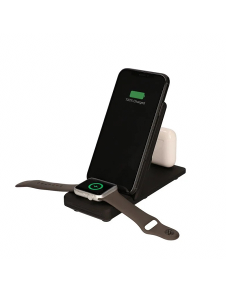 Chargeur sans fil KSIX Smartphone, Airpods et Apple Watch 15 W