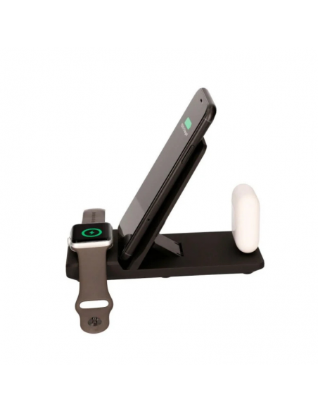 Chargeur sans fil KSIX Smartphone, Airpods et Apple Watch 15 W