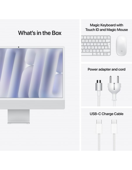 iMac 24" Retina 4.5K Apple M4 10C CPU 10C GPU 24GB SSD 512GB - Silver