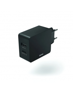 Chargeur Secteur Hama USB-C 18W USB-A 12W
