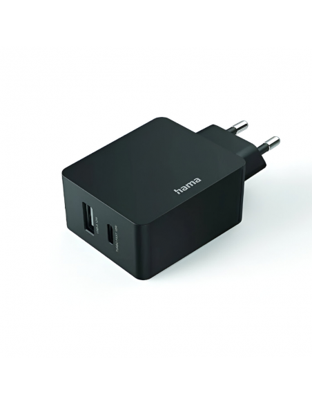 chargeur Secteur Hama USB-C 18W USB-A 12W noir