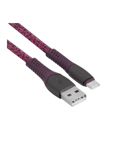 Cable USB-A Vers Type-C RIVACASE 1.2M - Violet
