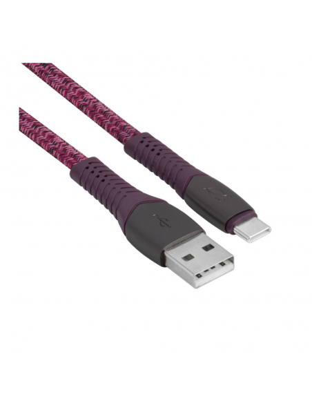 Cable USB-A Vers Type-C RIVACASE 1.2M - Violet