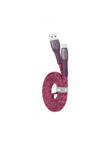 Cable USB-A Vers Type-C RIVACASE 1.2M - Violet