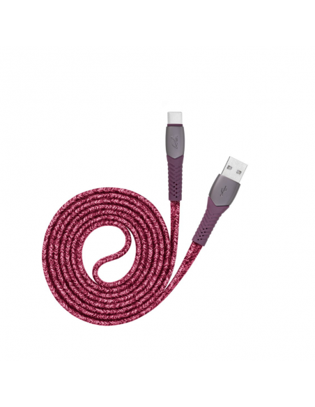 Cable USB-A Vers Type-C RIVACASE 1.2M Violet