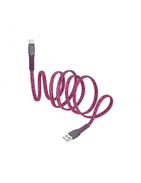 Cable USB-A Vers Type-C RIVACASE 1.2M Violet