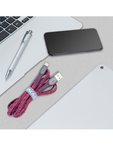 Cable USB-A Vers Type-C RIVACASE 1.2M - Violet