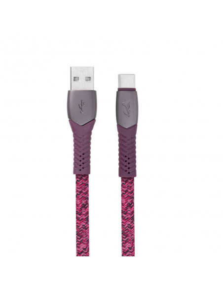 Cable USB-A Vers Type-C RIVACASE 1.2M Violet