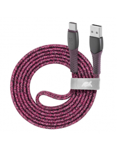 Cable USB-A Vers Type-C RIVACASE 1.2M - Violet