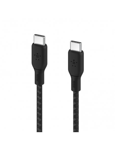 Cable USB-C Vers USB-C Belkin 100W 3M Noir