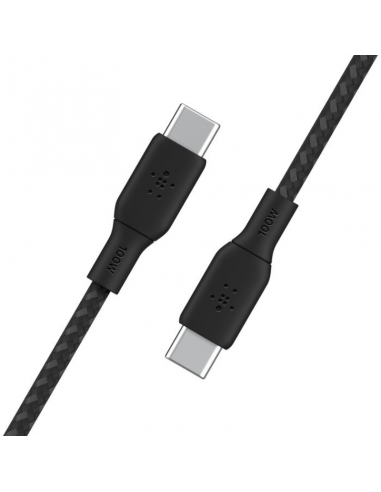 Cable USB-C Vers USB-C Belkin 100W 3M Noir