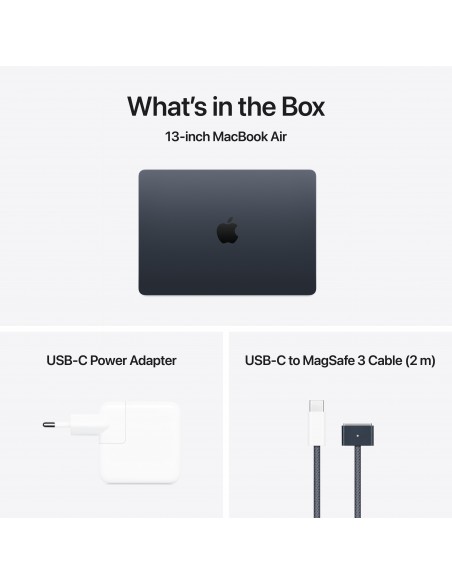 MacBook Air 13" Apple M4 CPU 10C GPU 8C 16GB SSD 256Go - Midnight