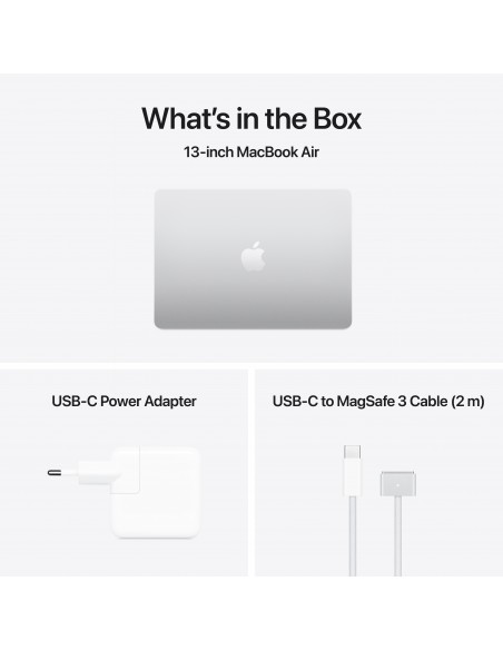 MacBook Air 13" Apple M4 CPU 10C GPU 8C 16GB SSD 256Go - Silver