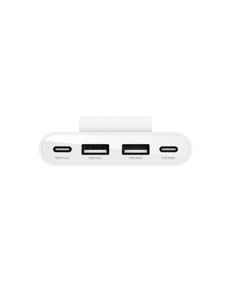 Hub Belkin 2 ports USB-C et 2 ports USB-A 2M blanc