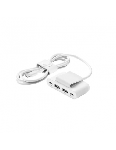 Hub Belkin 2 ports USB-C et 2 ports USB-A 2M blanc
