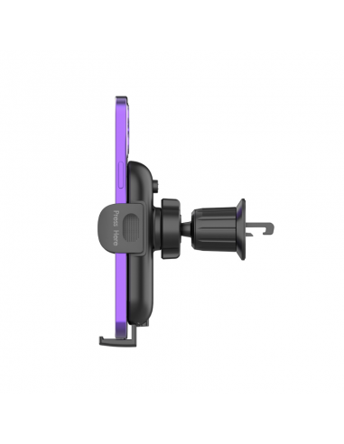 Support Voiture Avec Chargeur Sans Fil 15W