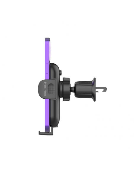 Support Voiture Avec Chargeur Sans Fil 15W