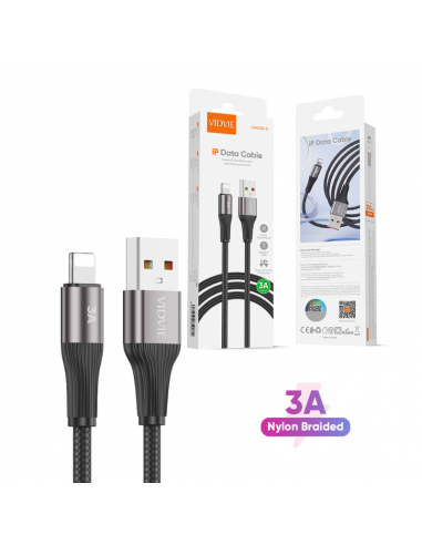 Cable Vidvie USB Vers Lightning 1M / 3A