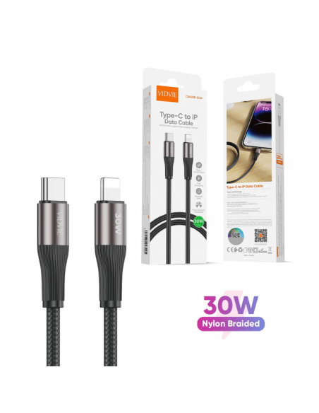 Cable Vidvie Type-C Vers Lightning 1M 0W
