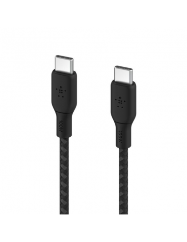 Cable USB-C Vers USB-C Belkin 100W 3M Black