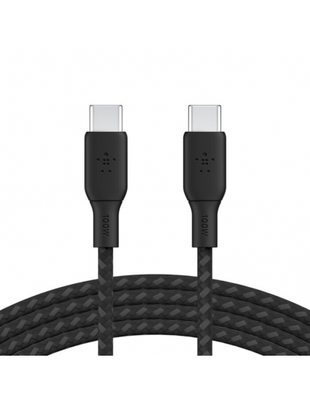 Cable USB-C Vers USB-C Belkin 100W 3M Black