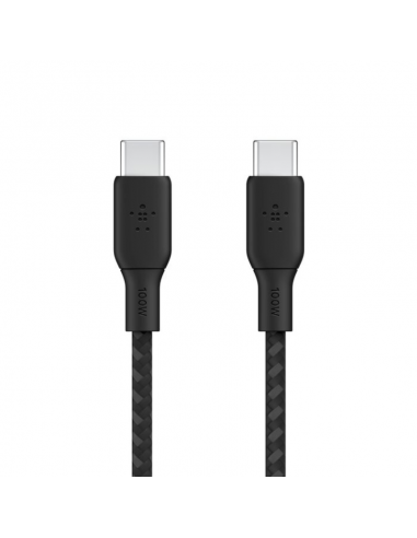 Cable USB-C Vers USB-C Belkin 100W 3M - Black