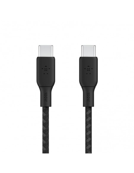 Cable USB-C Vers USB-C Belkin 100W 3M - Black