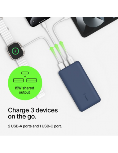 Power Bank 10K Belkin BoostCharge - Bleu