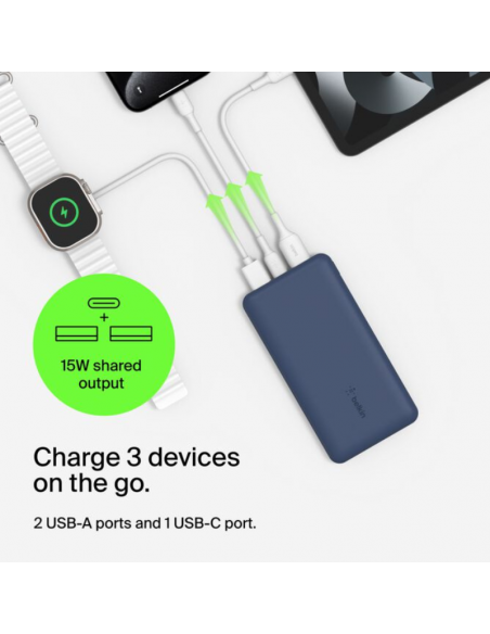 Power Bank 10K Belkin BoostCharge - Bleu