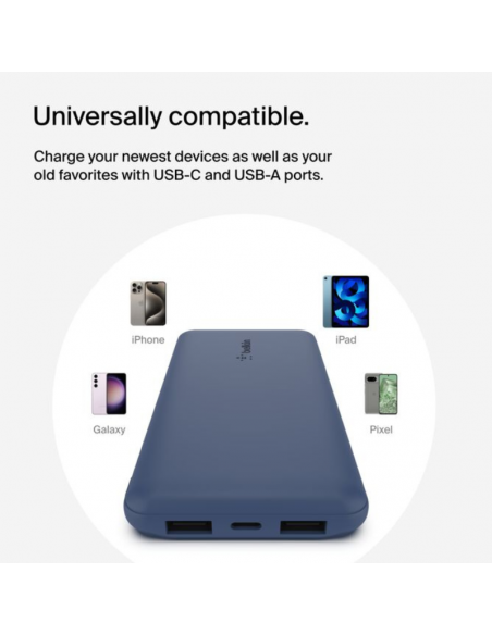 Power Bank 10K Belkin BoostCharge - Bleu