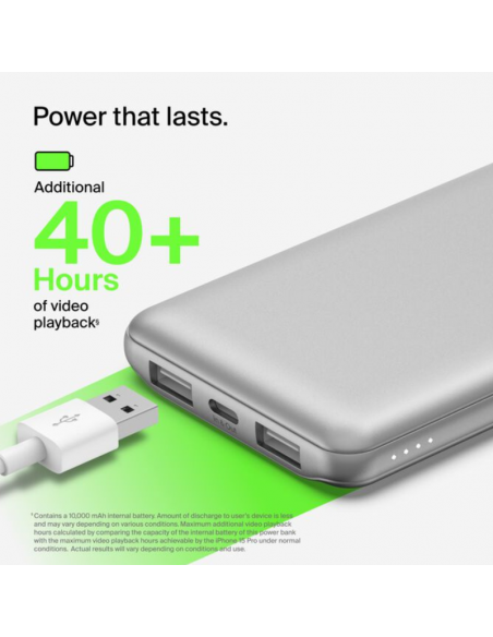 Power Bank 10K Belkin BoostCharge - silver