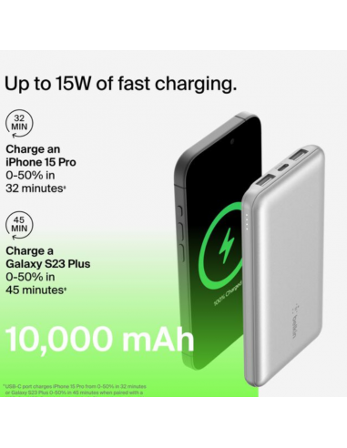 Power Bank 10K Belkin BoostCharge - silver