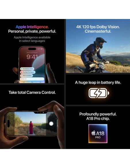 iPhone 16 Pro 128GB - Black Titanium