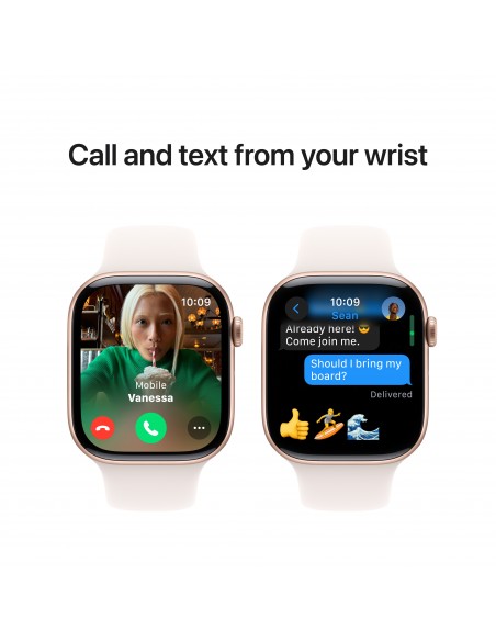 Apple Watch S10 GPS 46mm Rose Gold Al Case Light Blush Sport Band M/L