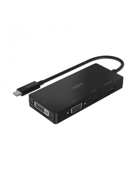 Adaptateur USB-C Belkin vers multiport HDMI, VGA, DisplayPort et DVI
